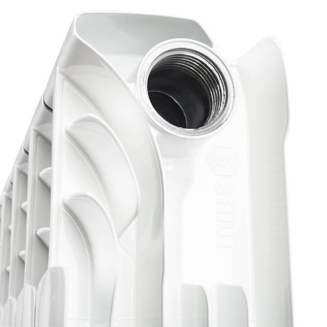 Биметаллический радиатор STOUT Space 500 8 секции боковое подключение SRB-0310-050008