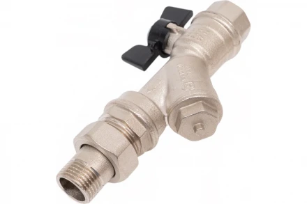 Kран шаровой для воды Bugatti с фильтром 1/2" x 1/2" DN15 PN20 737 07370001