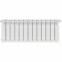 Биметаллический радиатор STOUT Titan 350 13 секции нижнее правое подключение SRB-3320-035013